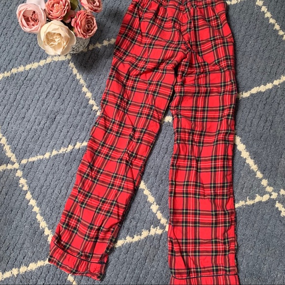 J Crew Red Plaid Flannel Pajama Pants - Picture 4 of 4